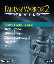 game pic for fantasy warrior 2: Evil